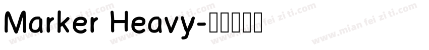 Marker Heavy字体转换